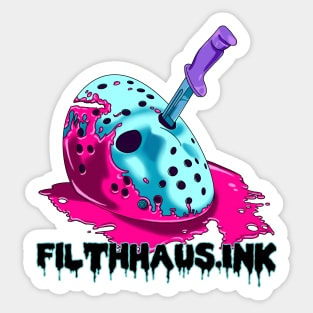 Jason Voorhees but make it pastel Sticker